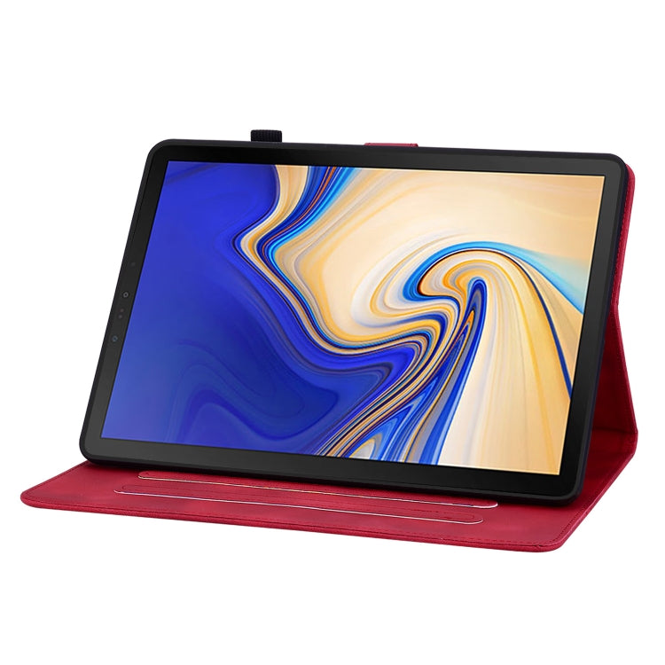 For Samsung Galaxy Tab S4 10.5 SM-T830/T835 Lily Embossed Leather Tablet Case