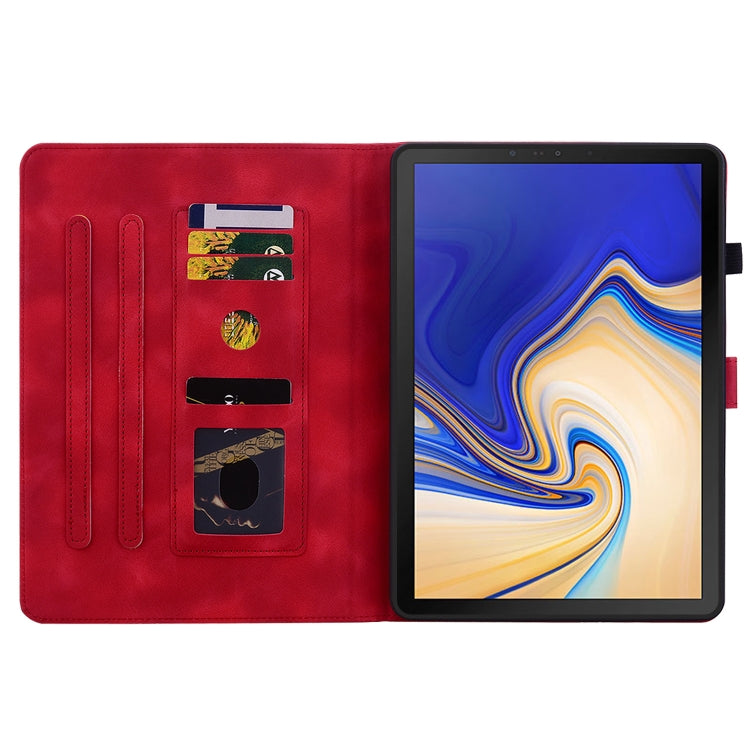 For Samsung Galaxy Tab S4 10.5 SM-T830/T835 Lily Embossed Leather Tablet Case