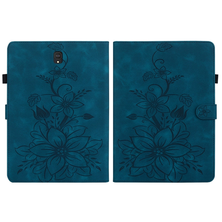 For Samsung Galaxy Tab S4 10.5 SM-T830/T835 Lily Embossed Leather Tablet Case