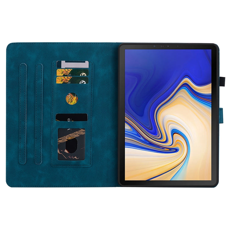 For Samsung Galaxy Tab S4 10.5 SM-T830/T835 Lily Embossed Leather Tablet Case