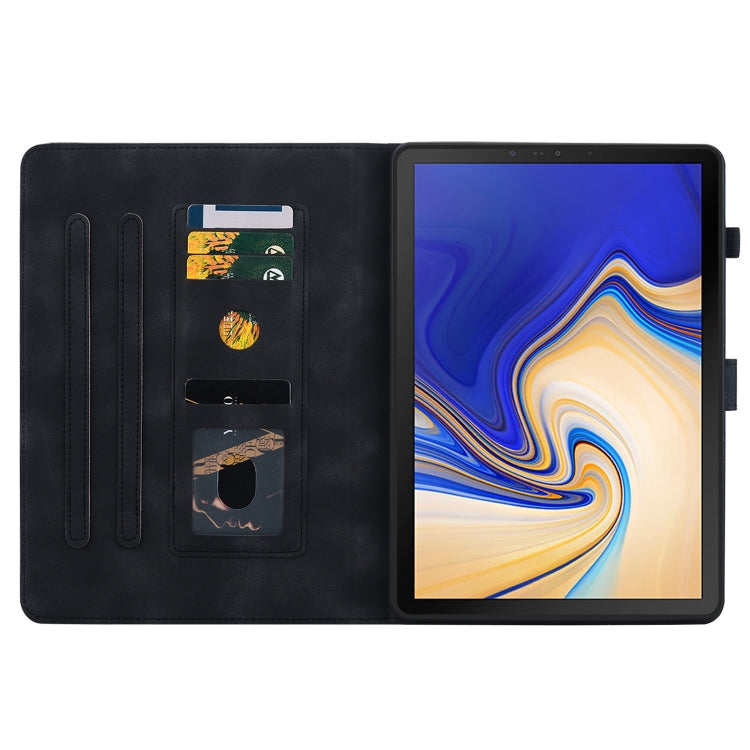 For Samsung Galaxy Tab S4 10.5 SM-T830/T835 Lily Embossed Leather Tablet Case