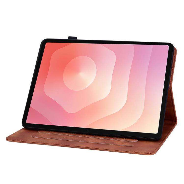 For Samsung Galaxy Tab S11 Lily Embossed Leather Tablet Case