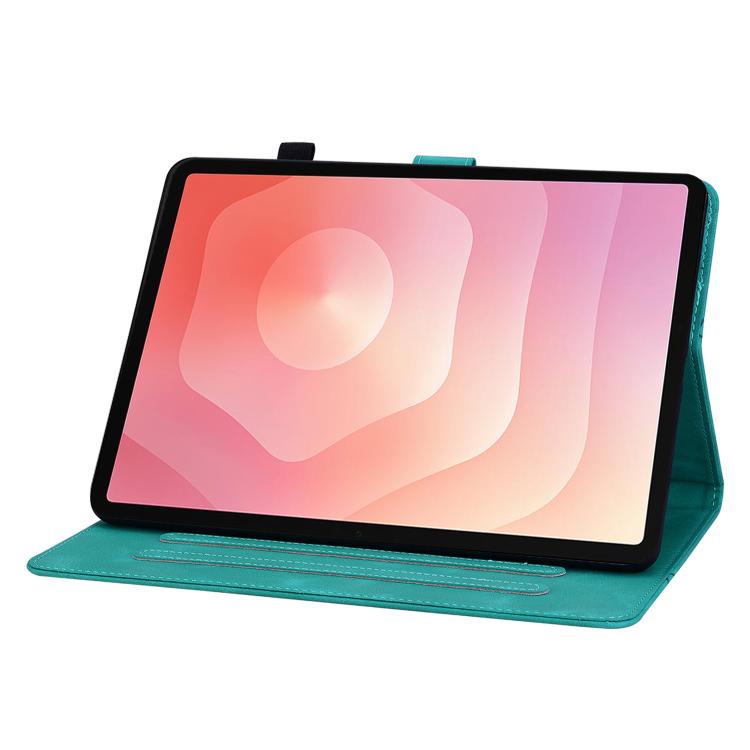 For Samsung Galaxy Tab S11 Lily Embossed Leather Tablet Case