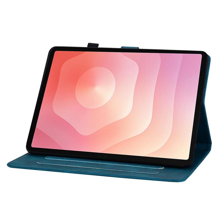 For Samsung Galaxy Tab S11 Lily Embossed Leather Tablet Case