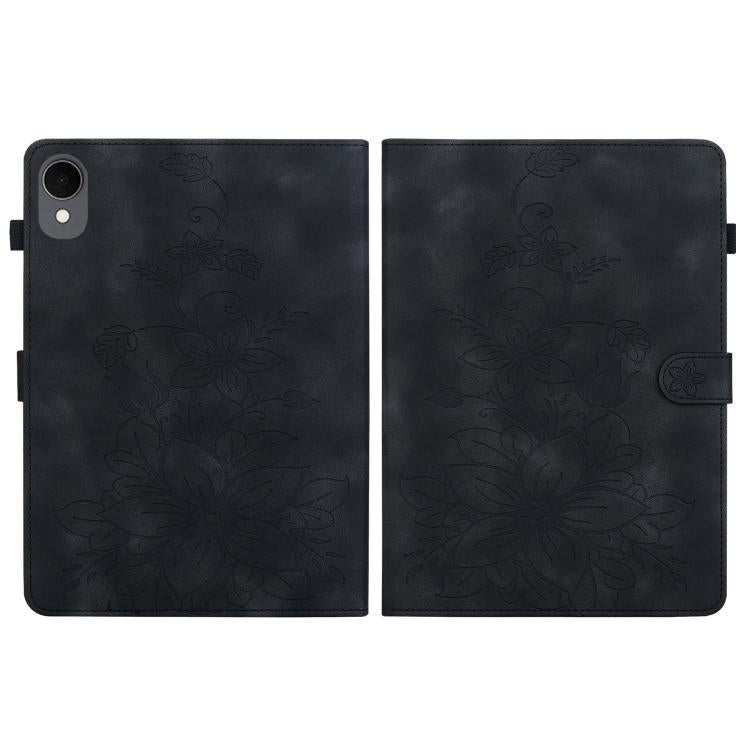 For Samsung Galaxy Tab S11 Lily Embossed Leather Tablet Case