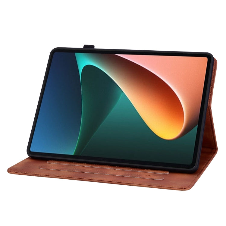For Xiaomi Pad 5 / Pad 5 Pro Lily Embossed Leather Smart Tablet Case