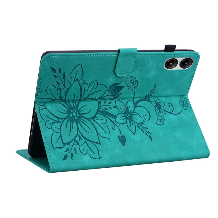 For Xiaomi Redmi Pad Pro 12.1 Lily Embossed Leather Tablet Case