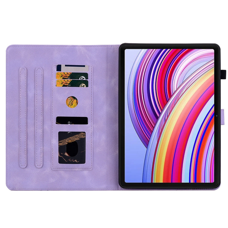 For Xiaomi Redmi Pad Pro 12.1 Lily Embossed Leather Tablet Case