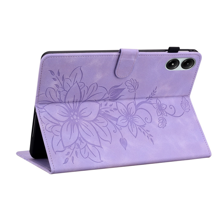 For Xiaomi Redmi Pad Pro 12.1 Lily Embossed Leather Tablet Case