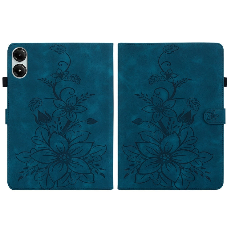 For Xiaomi Redmi Pad Pro 12.1 Lily Embossed Leather Tablet Case