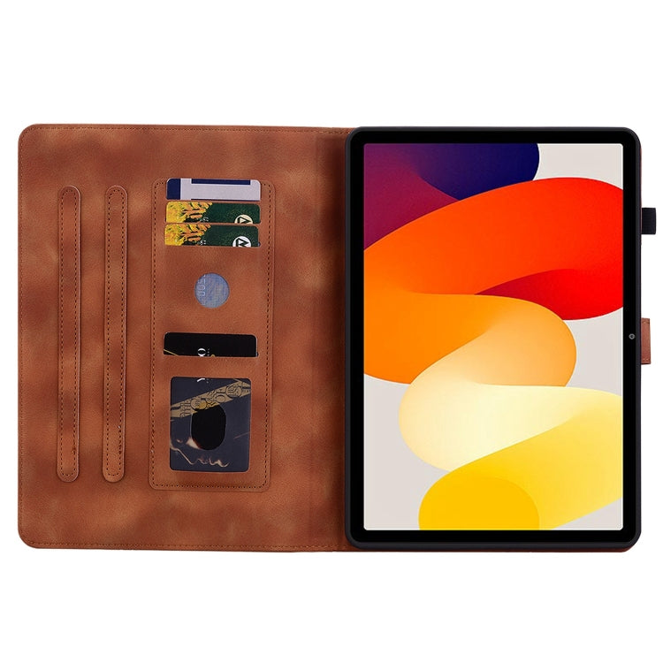 For Xiaomi Redmi Pad SE Lily Embossed Leather Tablet Case