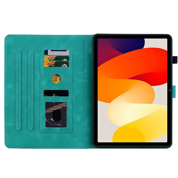 For Xiaomi Redmi Pad SE Lily Embossed Leather Tablet Case