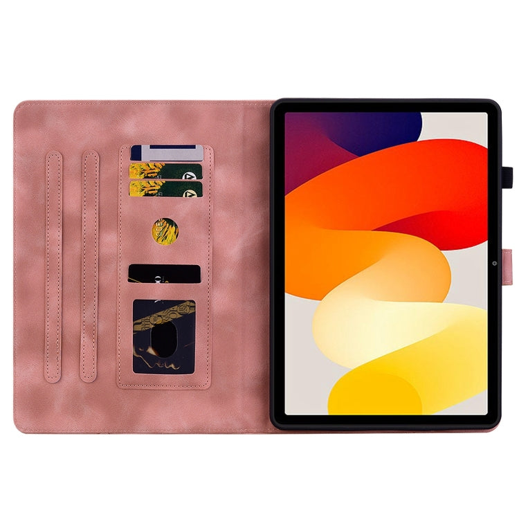 For Xiaomi Redmi Pad SE Lily Embossed Leather Tablet Case