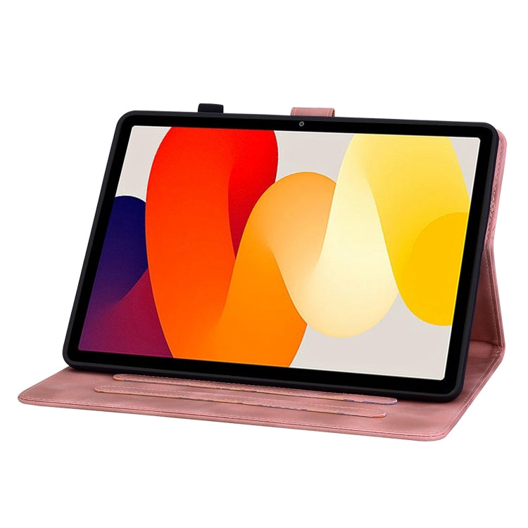 For Xiaomi Redmi Pad SE Lily Embossed Leather Tablet Case
