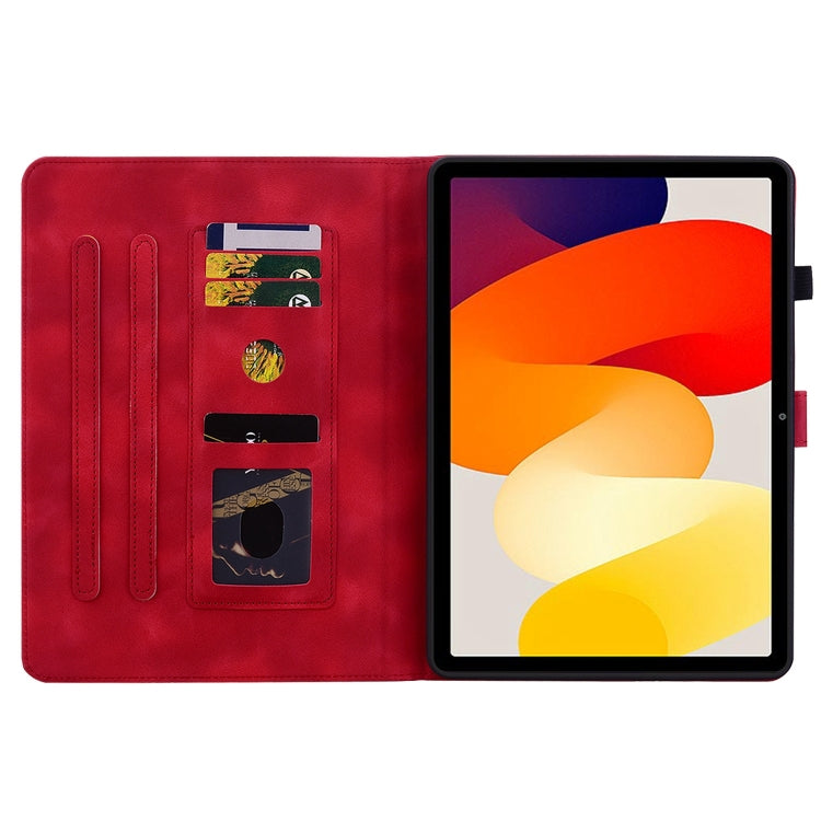 For Xiaomi Redmi Pad SE Lily Embossed Leather Tablet Case