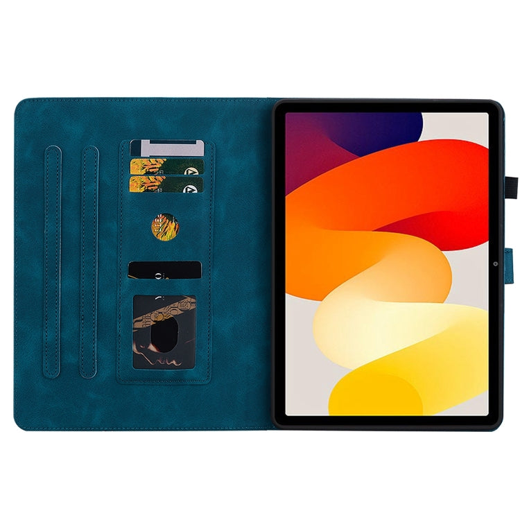 For Xiaomi Redmi Pad SE Lily Embossed Leather Tablet Case