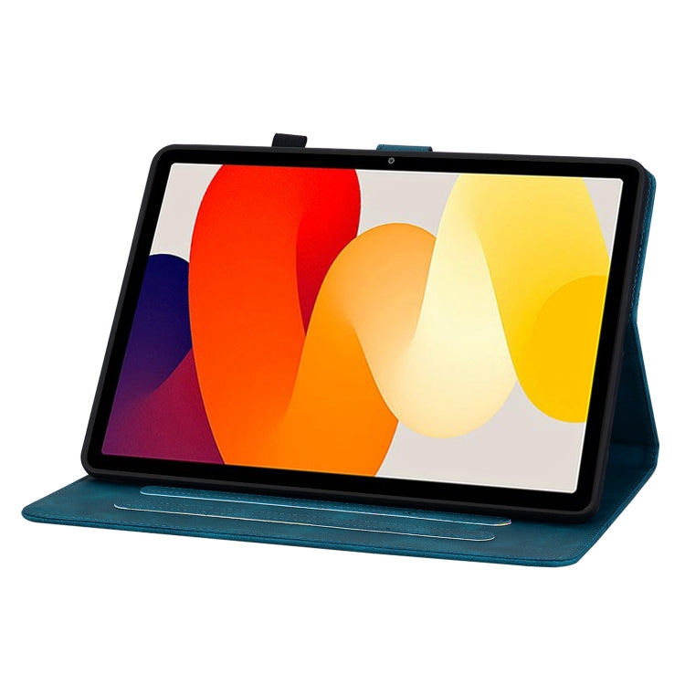 For Xiaomi Redmi Pad SE Lily Embossed Leather Tablet Case
