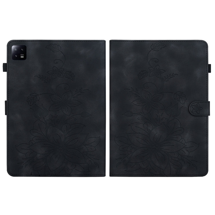 For Xiaomi Pad 6 11.0 2023 Lily Embossed Leather Tablet Case