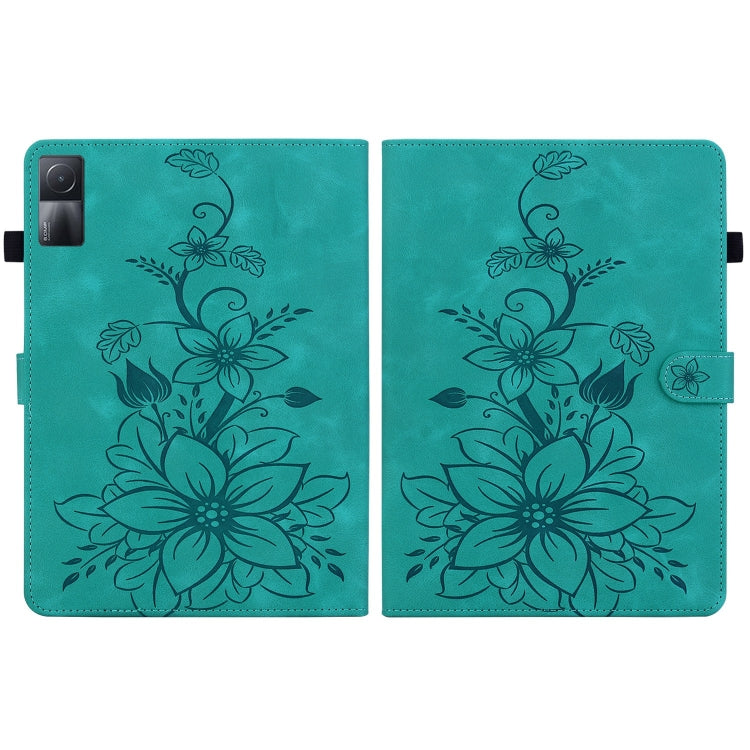 For Xiaomi Redmi Pad 10.61 Lily Embossed Leather Tablet Case