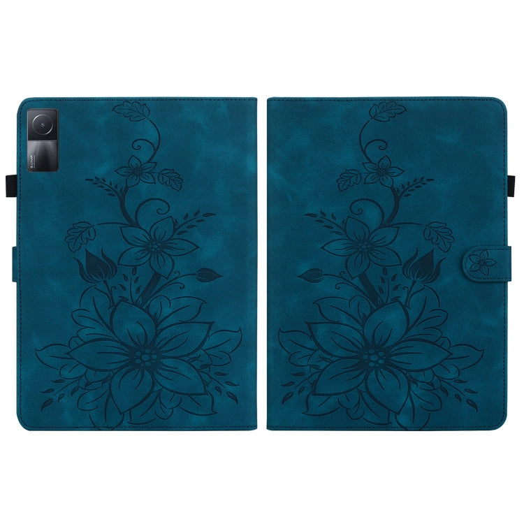For Xiaomi Redmi Pad 10.61 Lily Embossed Leather Tablet Case