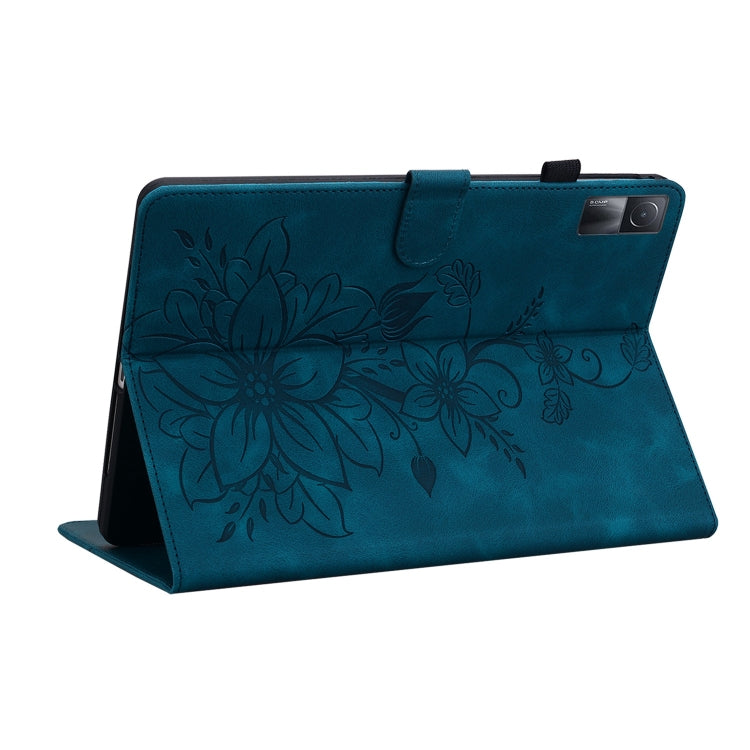 For Xiaomi Redmi Pad 10.61 Lily Embossed Leather Tablet Case