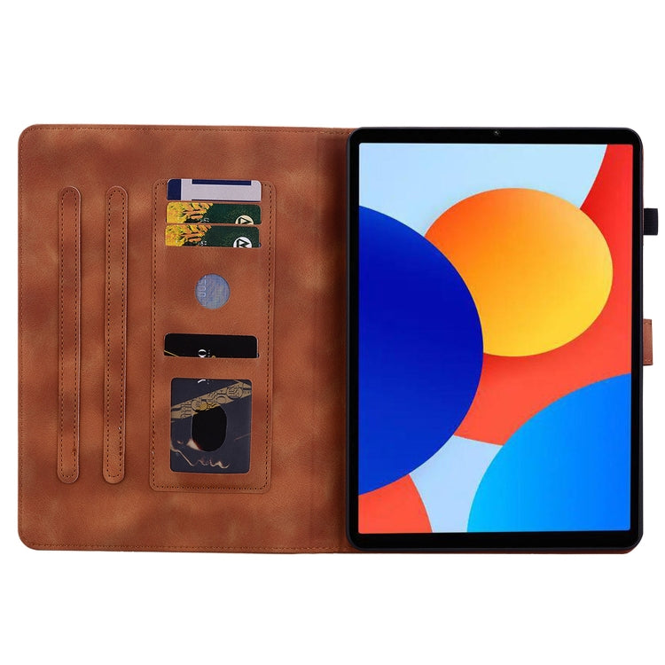 For Xiaomi Redmi Pad SE 8.7 Lily Embossed Leather Tablet Case