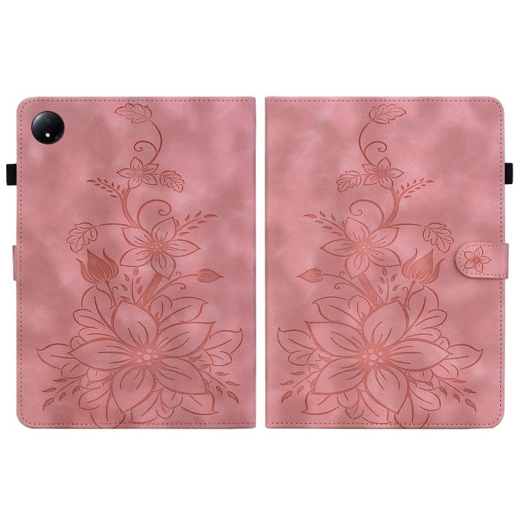 For Xiaomi Redmi Pad SE 8.7 Lily Embossed Leather Tablet Case