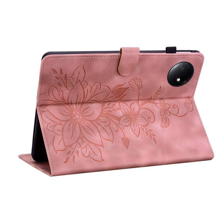 For Xiaomi Redmi Pad SE 8.7 Lily Embossed Leather Tablet Case