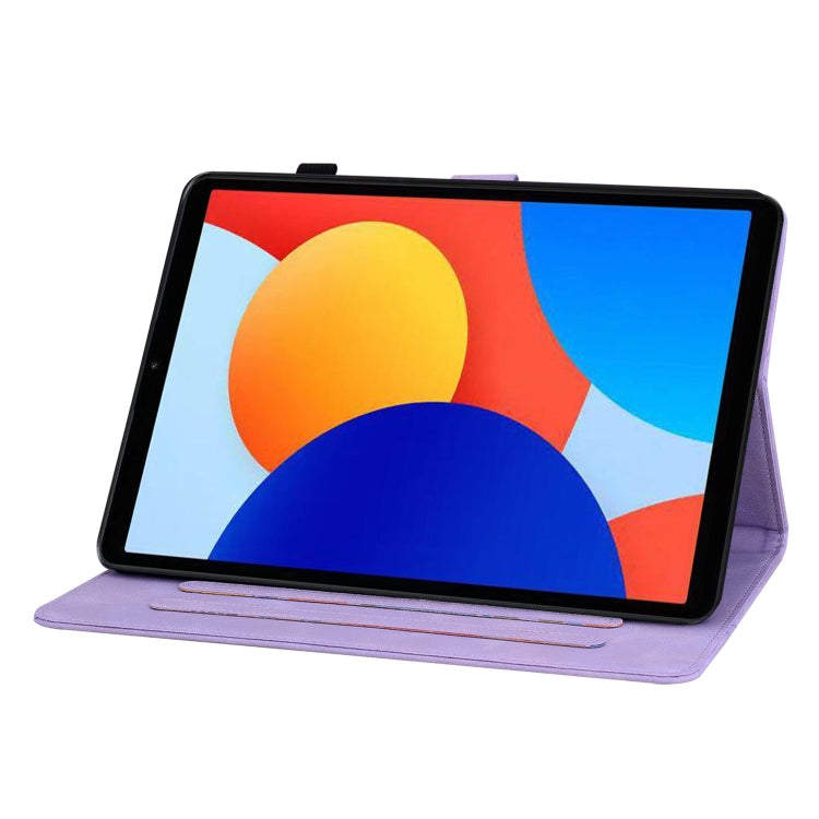 For Xiaomi Redmi Pad SE 8.7 Lily Embossed Leather Tablet Case
