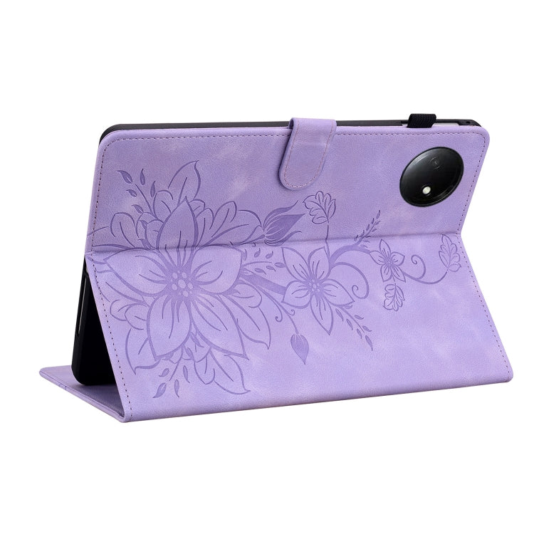 For Xiaomi Redmi Pad SE 8.7 Lily Embossed Leather Tablet Case