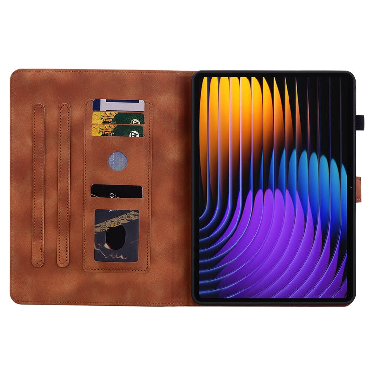 For Xiaomi Pad 7 / Pad 7 Pro Lily Embossed Leather Tablet Case