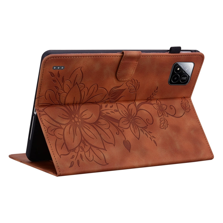 For Xiaomi Pad 7 / Pad 7 Pro Lily Embossed Leather Tablet Case