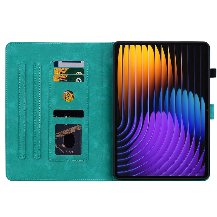 For Xiaomi Pad 7 / Pad 7 Pro Lily Embossed Leather Tablet Case