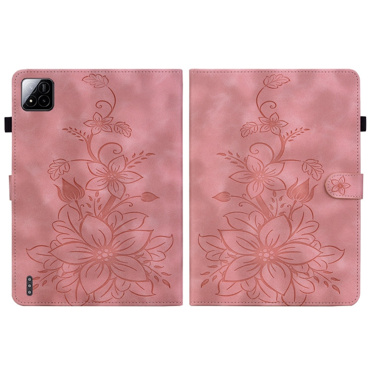 For Xiaomi Pad 7 / Pad 7 Pro Lily Embossed Leather Tablet Case