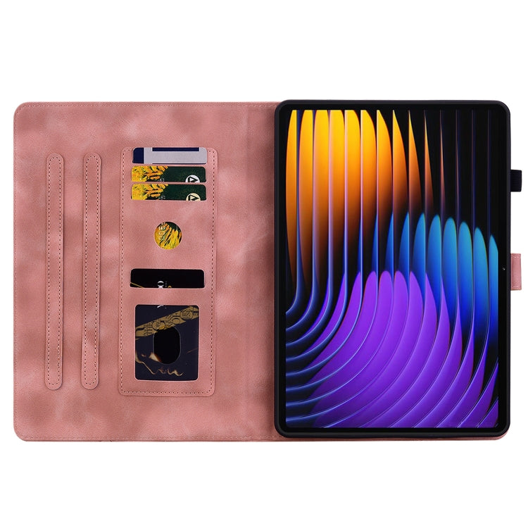 For Xiaomi Pad 7 / Pad 7 Pro Lily Embossed Leather Tablet Case