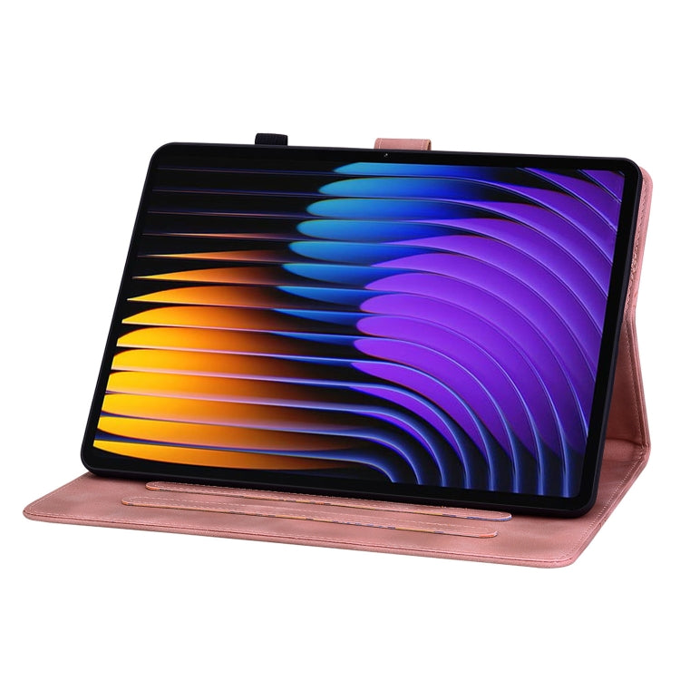 For Xiaomi Pad 7 / Pad 7 Pro Lily Embossed Leather Tablet Case