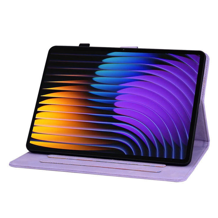 For Xiaomi Pad 7 / Pad 7 Pro Lily Embossed Leather Tablet Case