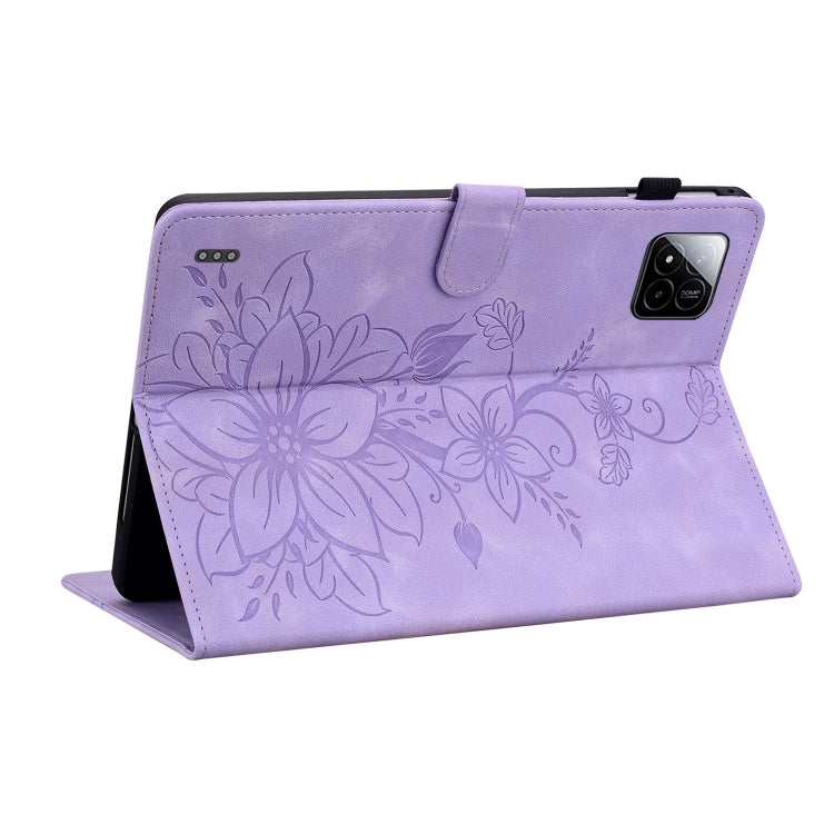 For Xiaomi Pad 7 / Pad 7 Pro Lily Embossed Leather Tablet Case