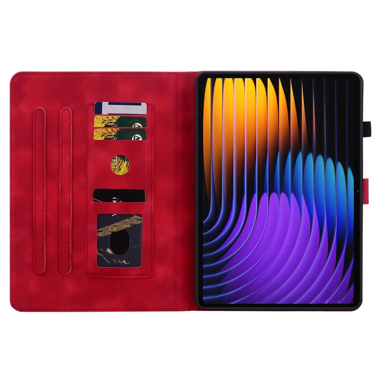 For Xiaomi Pad 7 / Pad 7 Pro Lily Embossed Leather Tablet Case