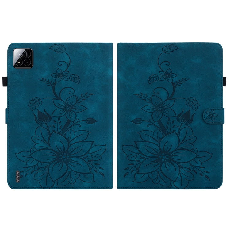 For Xiaomi Pad 7 / Pad 7 Pro Lily Embossed Leather Tablet Case