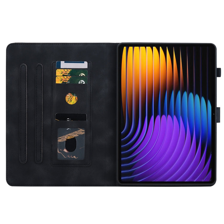 For Xiaomi Pad 7 / Pad 7 Pro Lily Embossed Leather Tablet Case