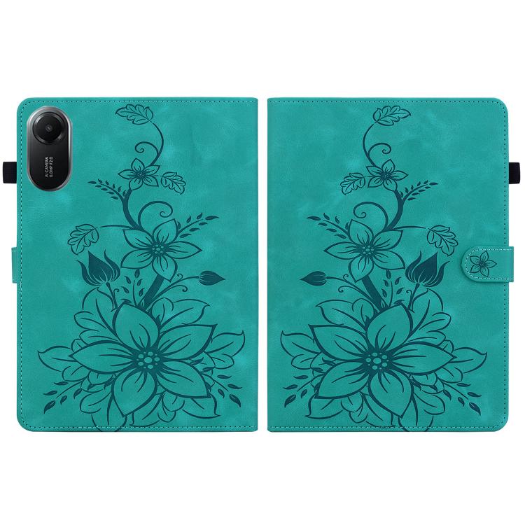 For Redmi Pad 2 / Redmi Pad SE 11 2025 Lily Embossed Leather Tablet Case