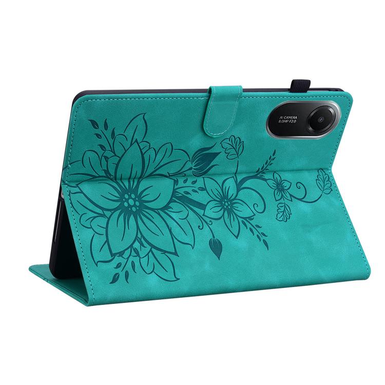 For Redmi Pad 2 / Redmi Pad SE 11 2025 Lily Embossed Leather Tablet Case