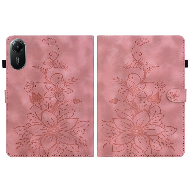 For Redmi Pad 2 / Redmi Pad SE 11 2025 Lily Embossed Leather Tablet Case