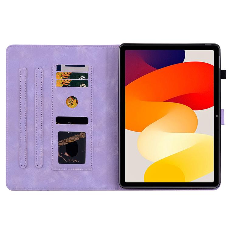 For Redmi Pad 2 / Redmi Pad SE 11 2025 Lily Embossed Leather Tablet Case