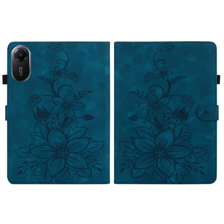 For Redmi Pad 2 / Redmi Pad SE 11 2025 Lily Embossed Leather Tablet Case