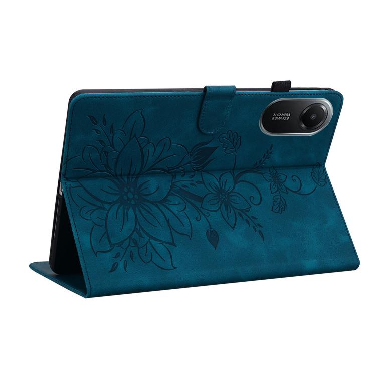 For Redmi Pad 2 / Redmi Pad SE 11 2025 Lily Embossed Leather Tablet Case