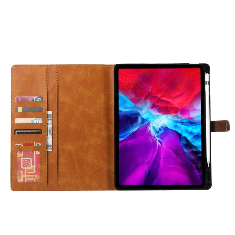 For iPad Pro 13 2025 / 2024 Calf Texture Double Fold Clasp Horizontal Flip Leather Smart Tablet Case