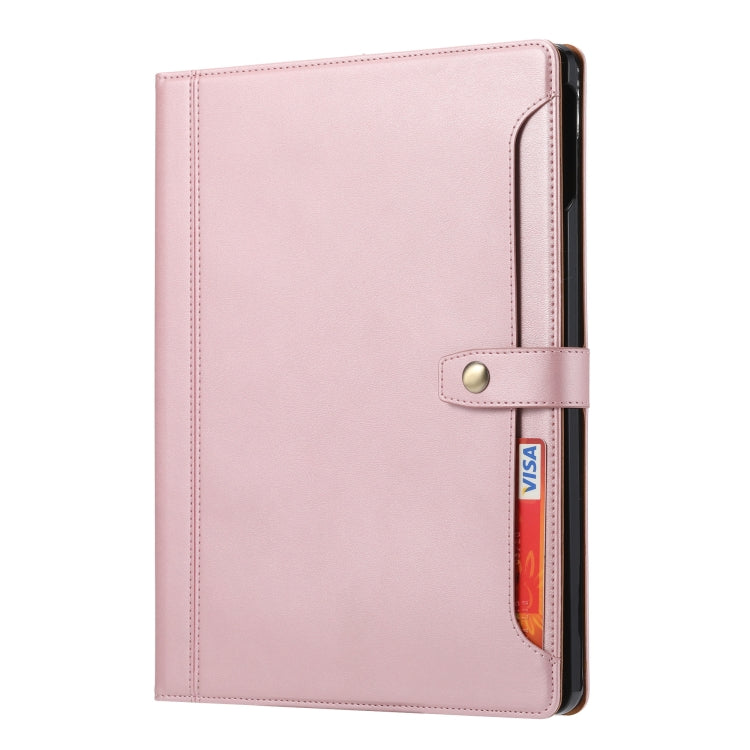 For iPad Pro 13 2025 / 2024 Calf Texture Double Fold Clasp Horizontal Flip Leather Smart Tablet Case