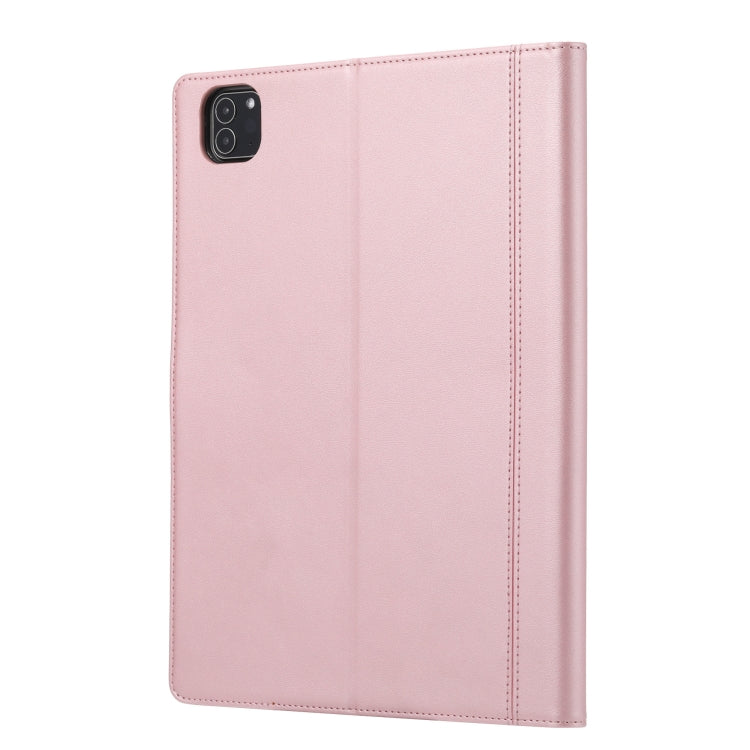 For iPad Pro 13 2025 / 2024 Calf Texture Double Fold Clasp Horizontal Flip Leather Smart Tablet Case